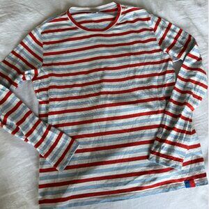 Kule - Modern Long Tee - Sky, Poppy, White